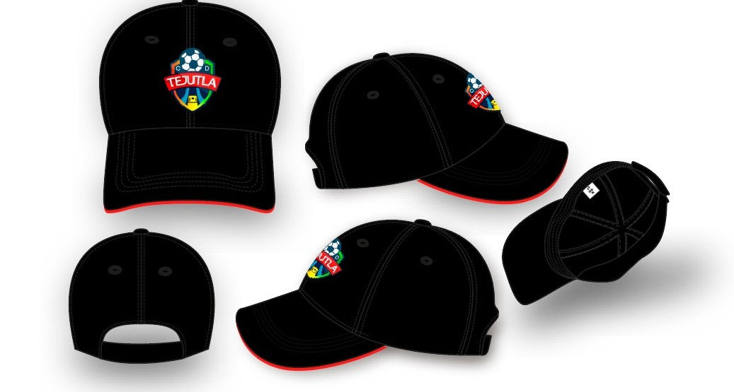 Gorra Negra Logo Bordado – Club de Fútbol Deportivo Tejutla